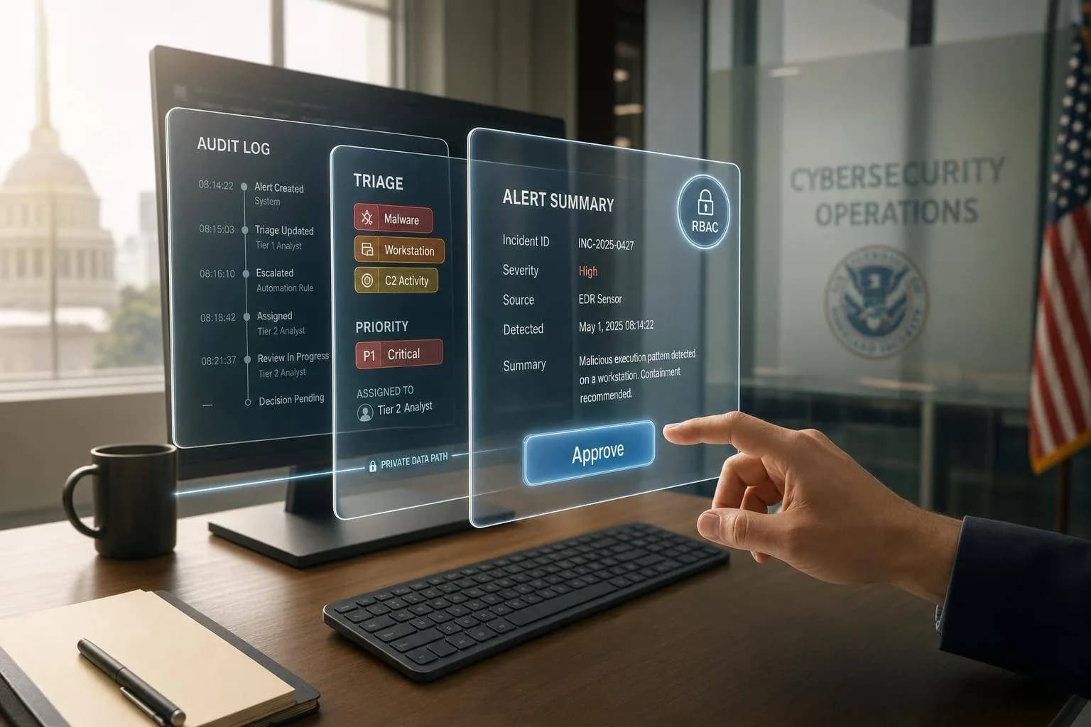 Claude dans les flux de cybersécurité gouvernementale
