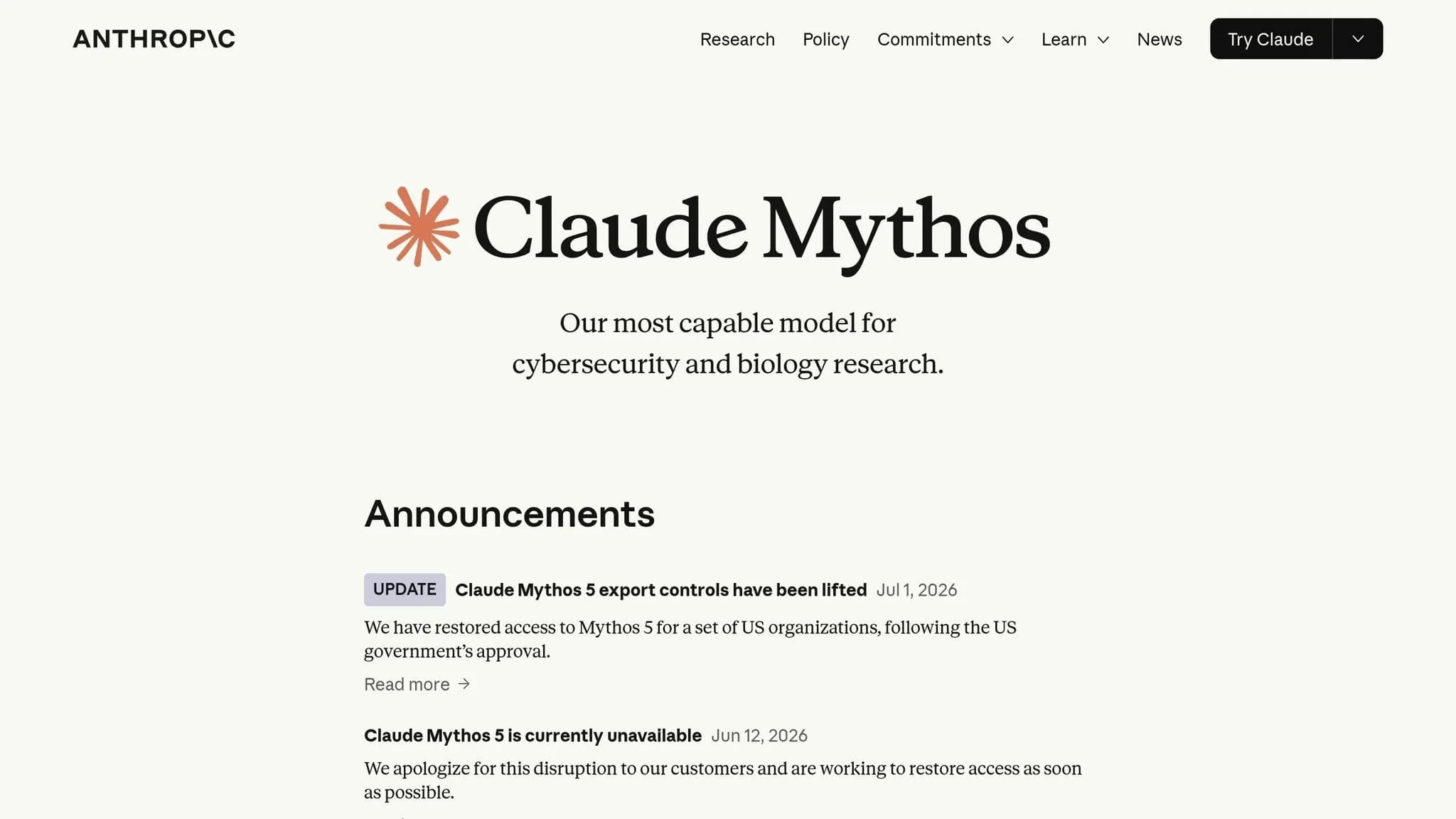 Claude Mythos