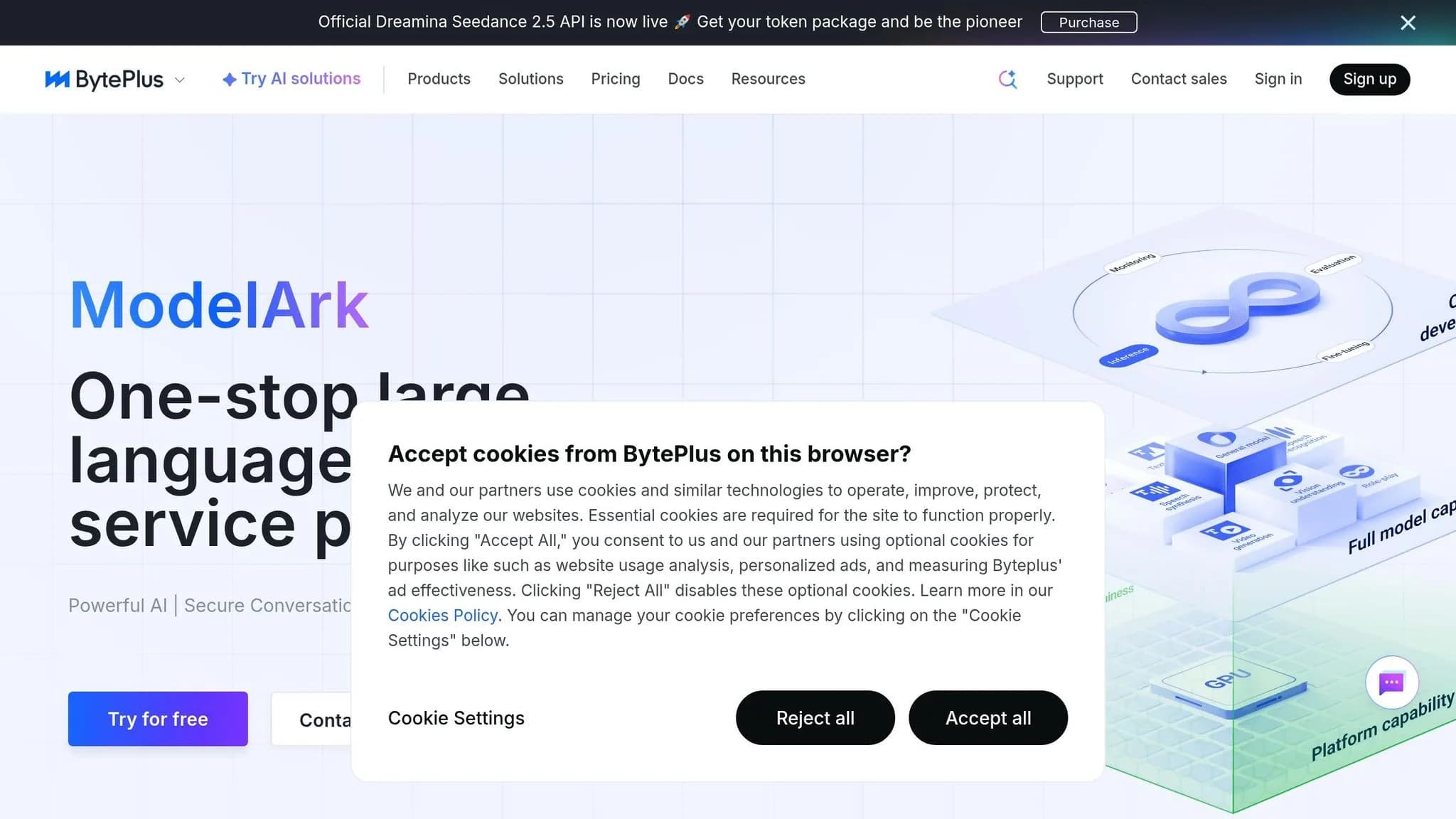 Einrichtung des Zugangs zu BytePlus ModelArk