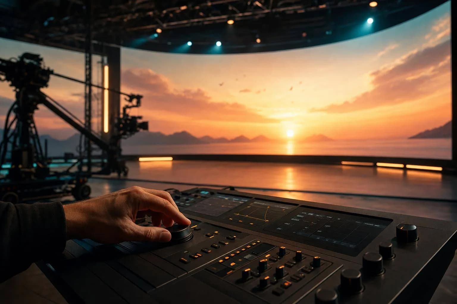 L'avenir de l'éclairage par IA dans la production virtuelle