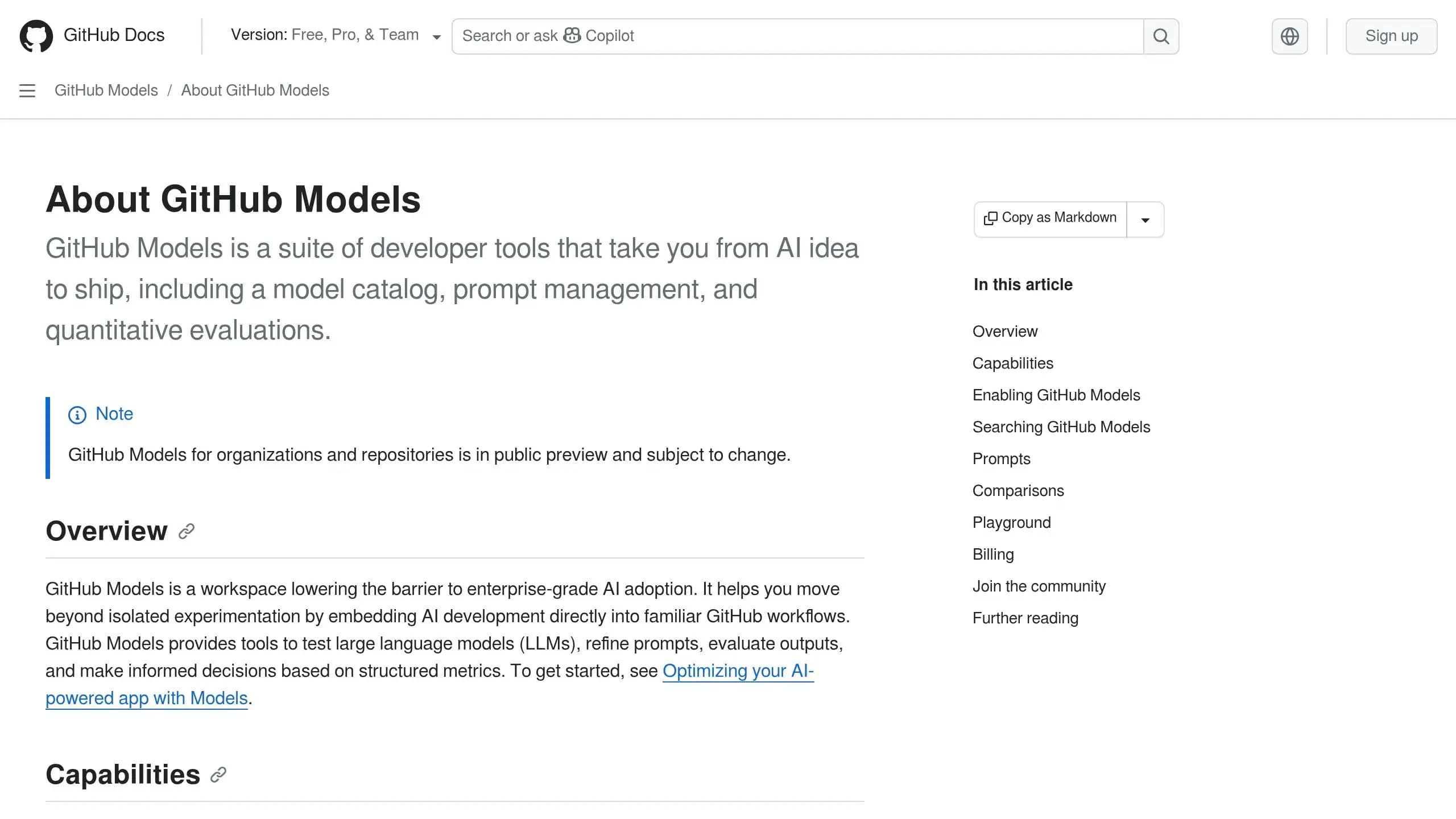 GitHub Models